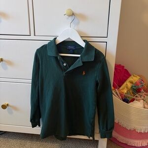 Polo Ralph Lauren Boy’s Size 6 Dark Green Long Sleeve Polo Shirt